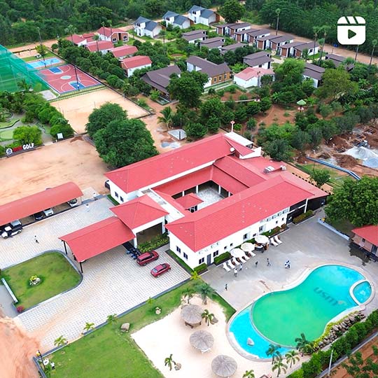 Best resort near Yadagirgutta for day outings, weddings, and corporate events with luxury cottages, adventure activities, and scenic sandalwood greenery at Go Ranch Resort.